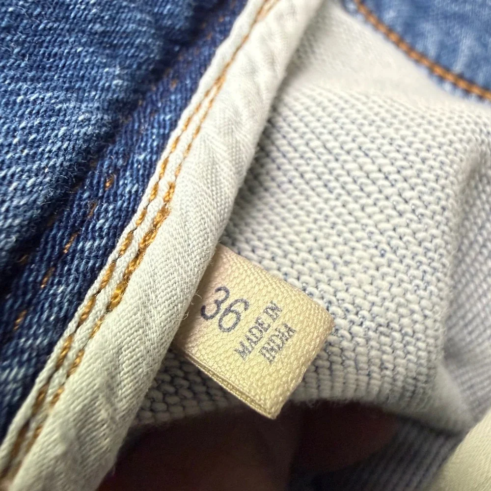 Faherty Jeans Mens 36X31 Blue Stretch Light Wash MBC0025-ETW